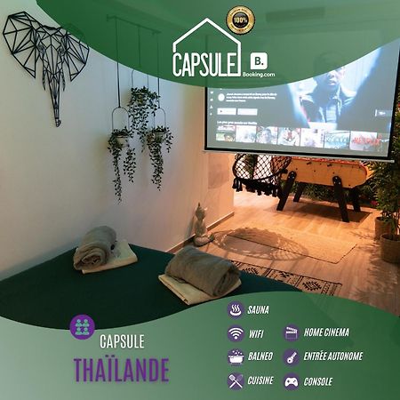 Capsule Thailande I Sauna I Balneo I Console I Jeux En Bois I Cinema I Cour Interieure Trith-Saint-Leger Dış mekan fotoğraf